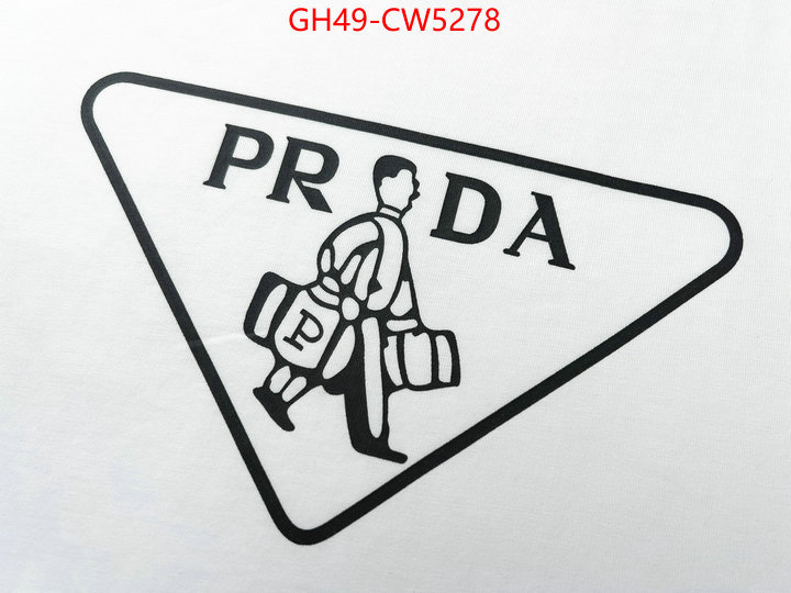 Clothing-Prada,high quality replica , ID: CW5278,$: 49USD
