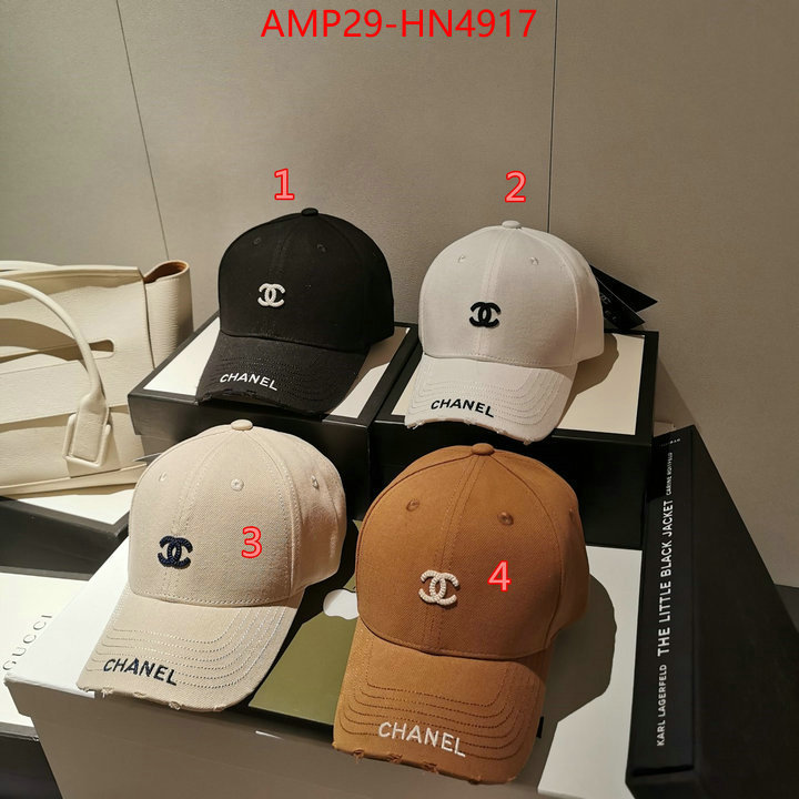 Cap (Hat)-Chanel,replica 1:1 high quality , ID: HN4917,$: 29USD