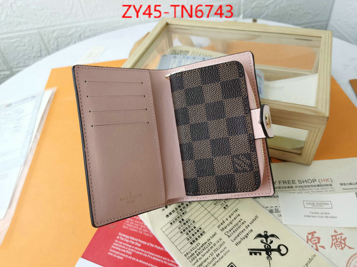 LV Bags(4A)-Wallet,ID: TN6743,$: 45USD