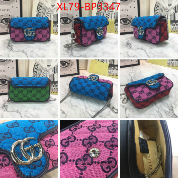 Gucci Bags(4A)-Marmont,2023 replica wholesale cheap sales online ,ID: BP3347,$: 79USD