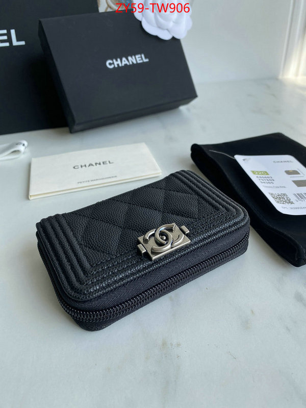 Chanel Bags(TOP)-Wallet-,ID: TW906,$: 59USD