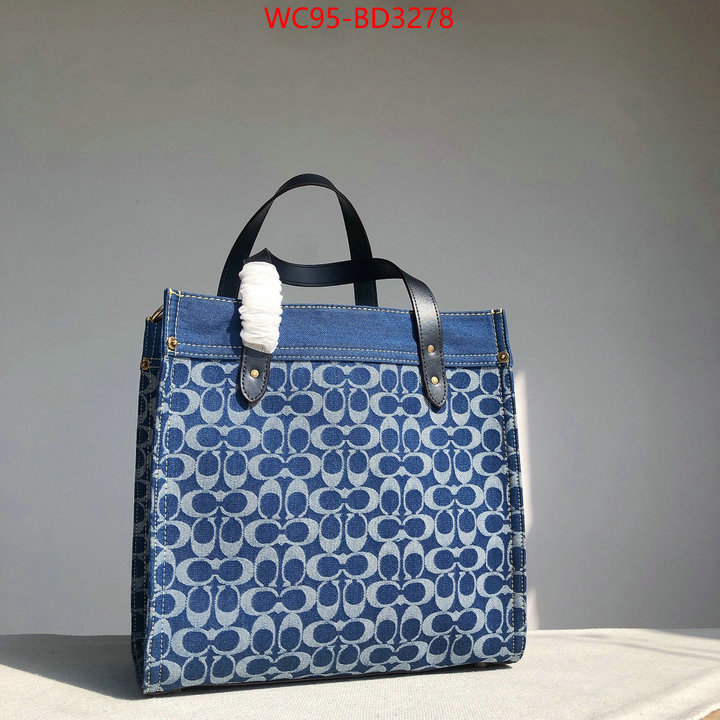 Coach Bags(4A)-Tote-,how quality ,ID: BD3278,$: 95USD