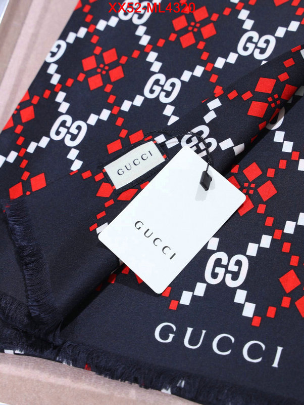 Scarf-Gucci,top perfect fake , ID: ML4320,$: 52USD