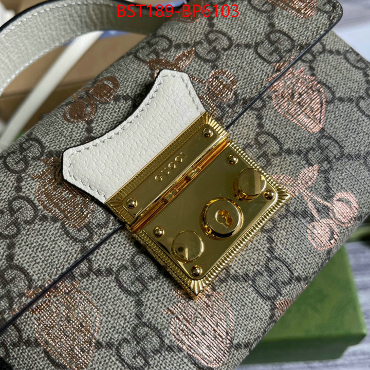 Gucci Bags(TOP)-Padlock-,replicas ,ID: BP6103,$: 189USD