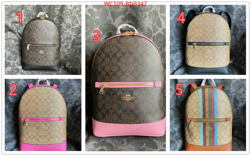 Coach Bags(4A)-Backpack-,buy 1:1 ,ID: BN8347,$: 109USD