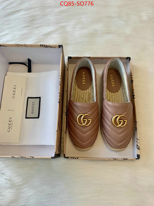 Women Shoes-Gucci,best quality replica , ID: SO776,$: 85USD