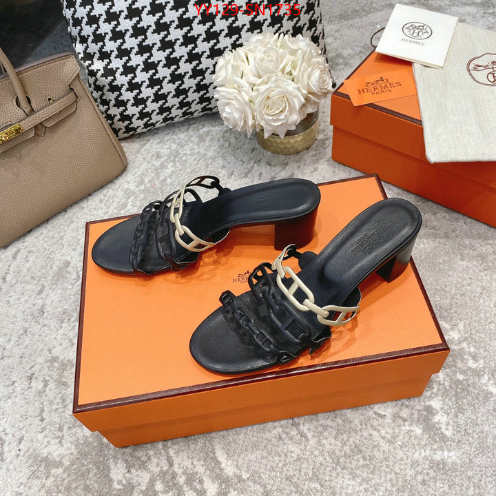 Women Shoes-Hermes,best quality replica , ID: SN1735,$: 129USD