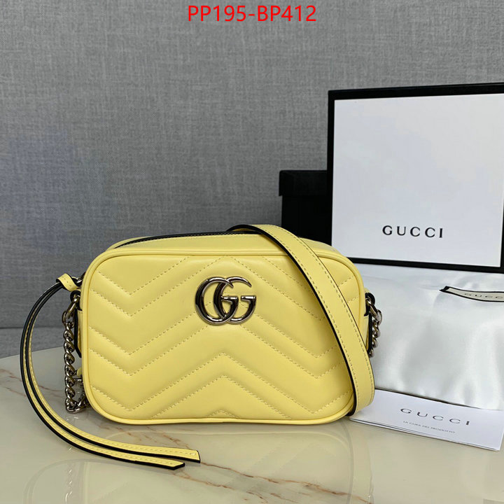 Gucci Bags(TOP)-Marmont,ID: BP412,$:195USD