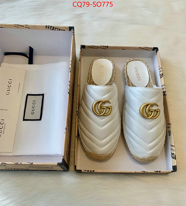 Women Shoes-Gucci,top fake designer , ID: SO775,$: 79USD