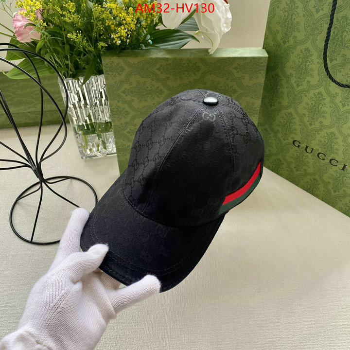 Cap (Hat)-Gucci,2023 replica wholesale cheap sales online , ID: HV130,$: 32USD