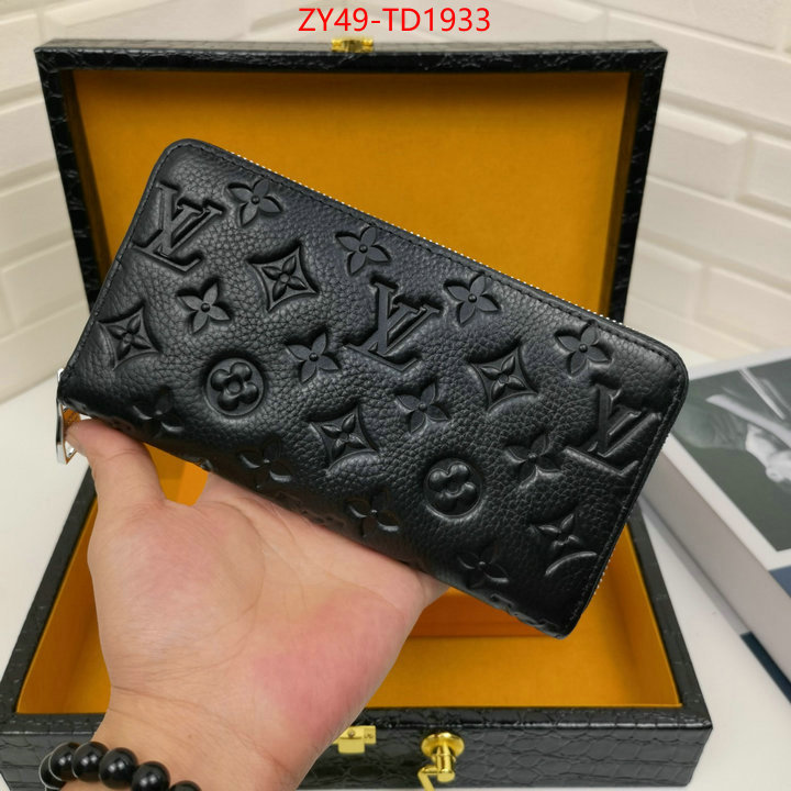 LV Bags(4A)-Wallet,ID: TD1933,$: 49USD