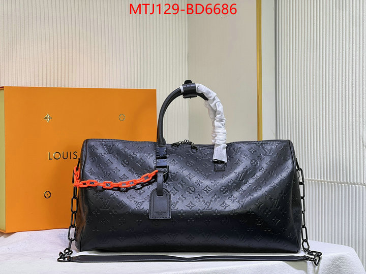 LV Bags(4A)-Keepall BandouliRe 45-50-,wholesale imitation designer replicas ,ID: BD6686,$: 129USD