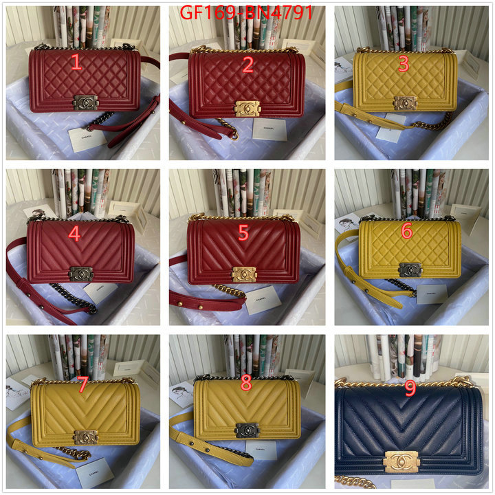 Chanel Bags(TOP)-Le Boy,ID: BN4791,$: 169USD