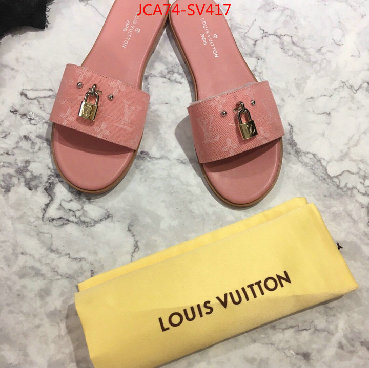 Women Shoes-LV,what 1:1 replica , ID: SV417,$:74USD