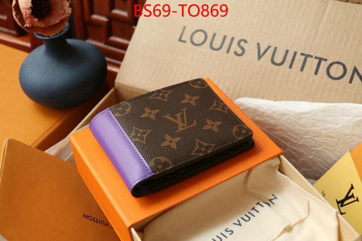 LV Bags(TOP)-Wallet,ID: TO869,$: 69USD