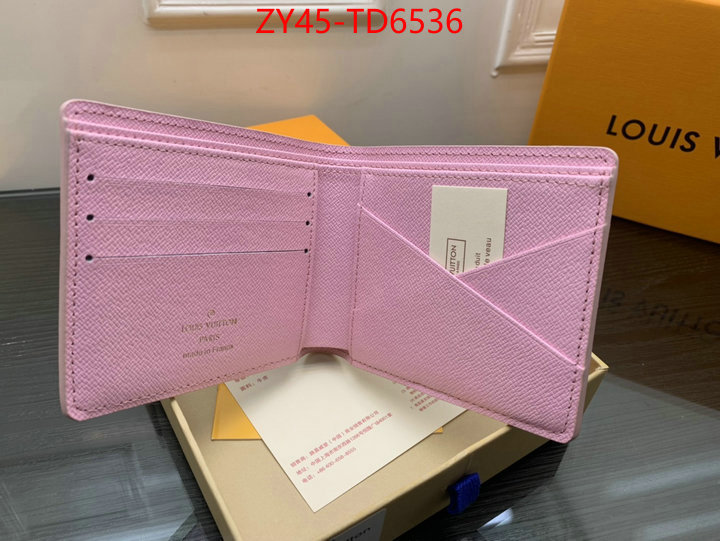 LV Bags(4A)-Wallet,replica for cheap ,ID: TD6536,$: 45USD