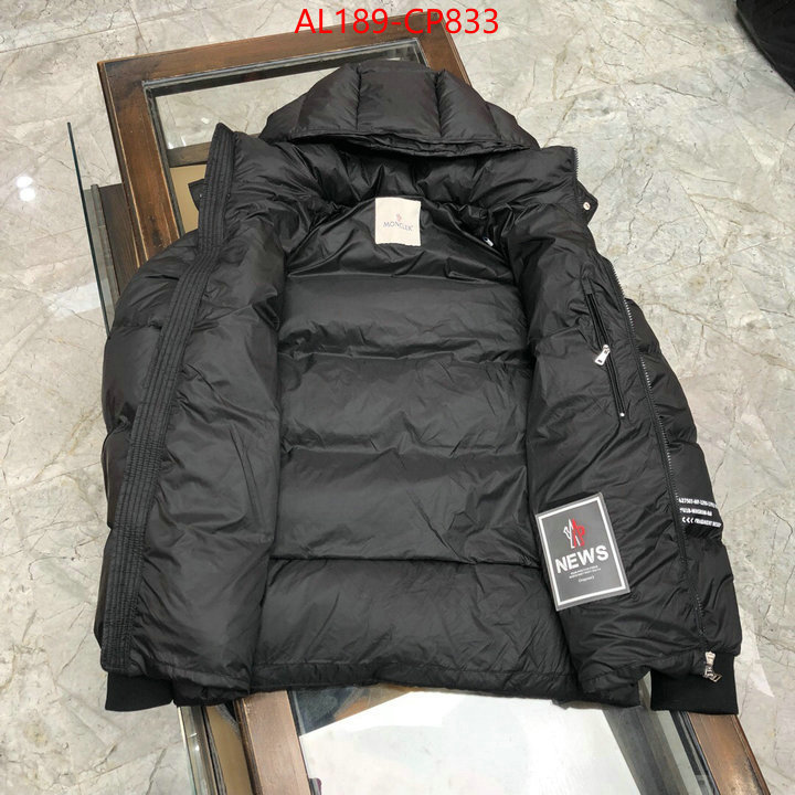 Down jacket Men-Moncler,same as original , ID: CP833,$:189USD