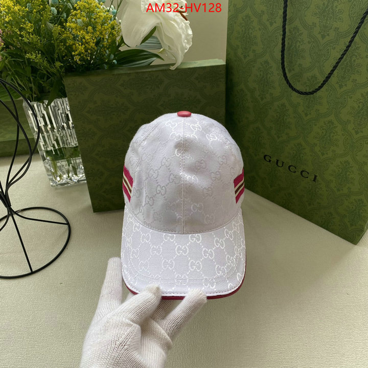 Cap (Hat)-Gucci,high quality 1:1 replica , ID: HV128,$: 32USD