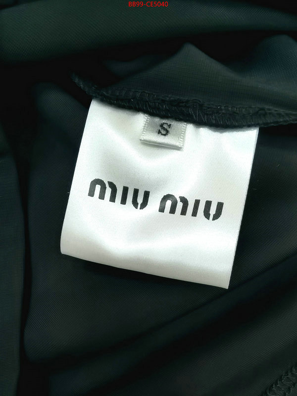 Clothing-MIU MIU,replica 2023 perfect luxury , ID: CE5040,$: 99USD