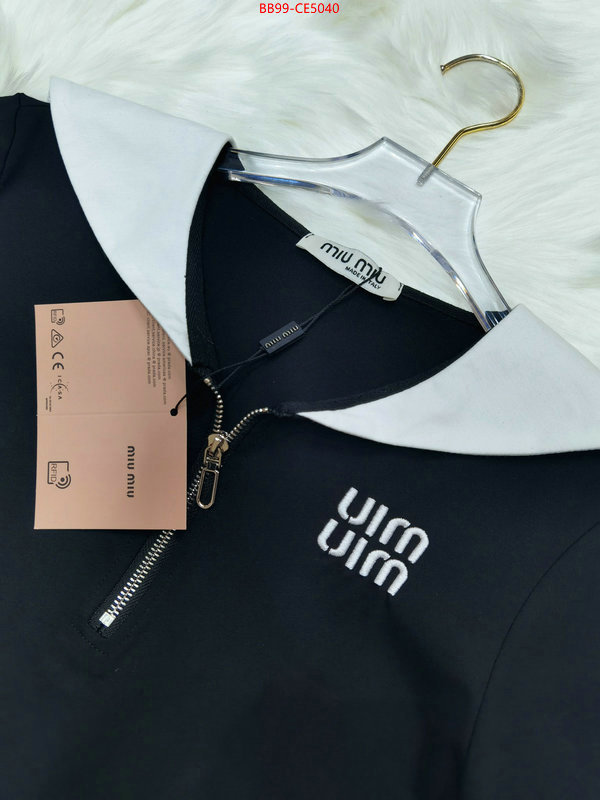 Clothing-MIU MIU,replica 2023 perfect luxury , ID: CE5040,$: 99USD