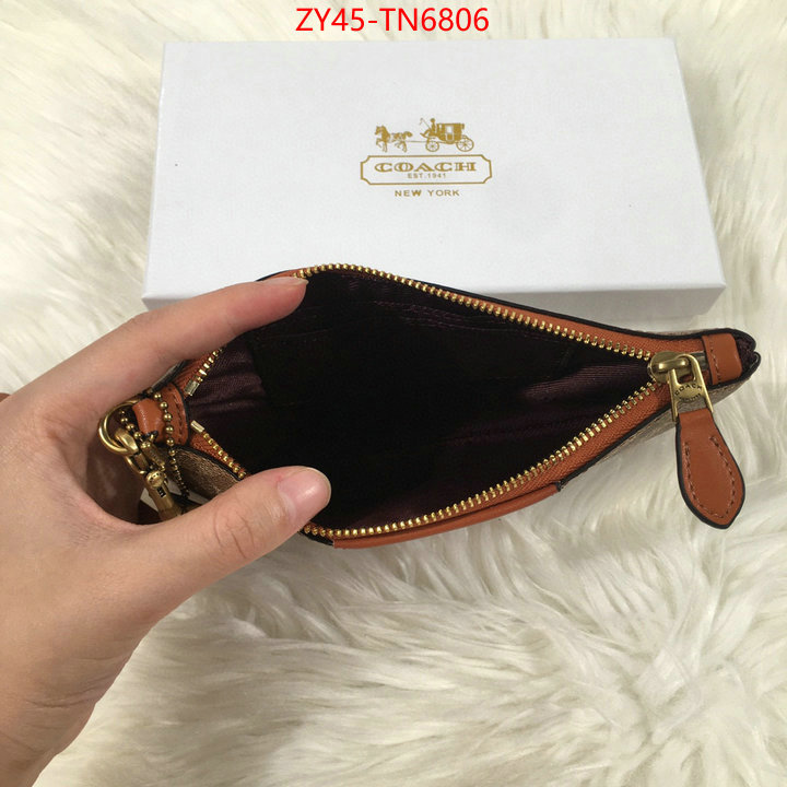 Coach Bags(4A)-Wallet,buy high quality cheap hot replica ,ID: TN6806,$: 45USD