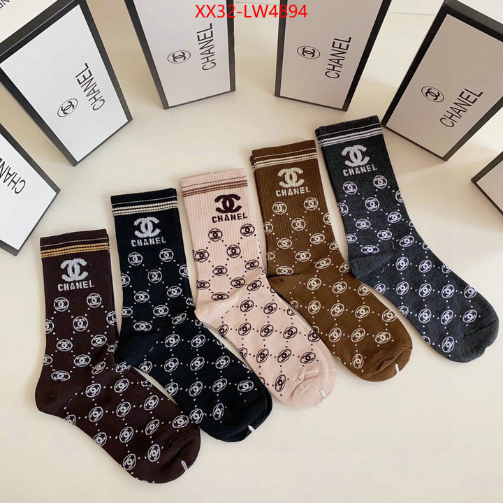 Sock-Chanel,replica us , ID: LW4894,$: 32USD