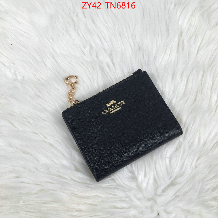 Coach Bags(4A)-Wallet,top 1:1 replica ,ID: TN6816,$: 42USD