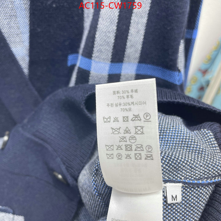 Clothing-Burberry,replica , ID: CW1759,$: 115USD