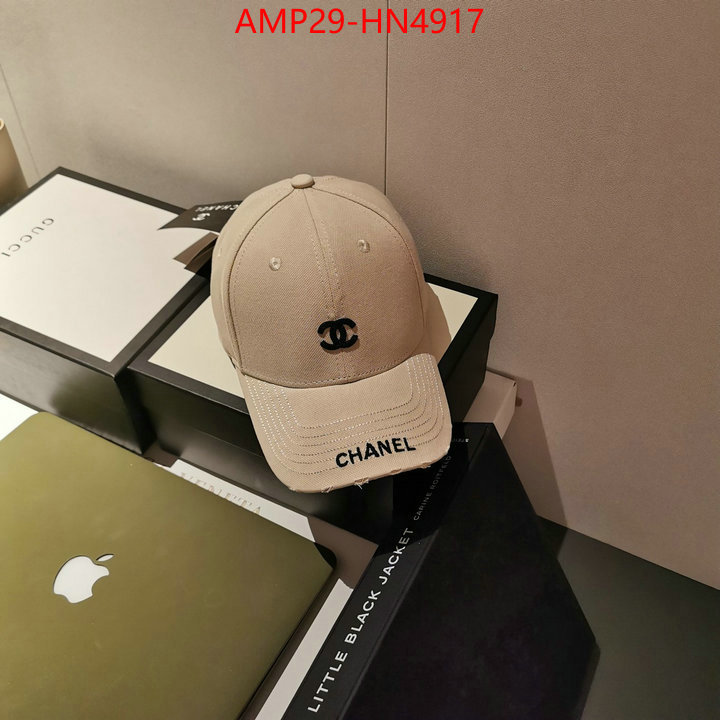 Cap (Hat)-Chanel,replica 1:1 high quality , ID: HN4917,$: 29USD