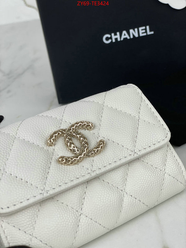 Chanel Bags(4A)-Wallet-,ID: TE3424,$: 69USD