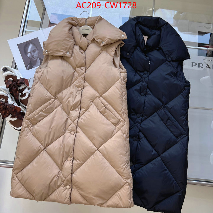 Down jacket Women-Burberry,what's the best to buy replica , ID: CW1728,$: 209USD