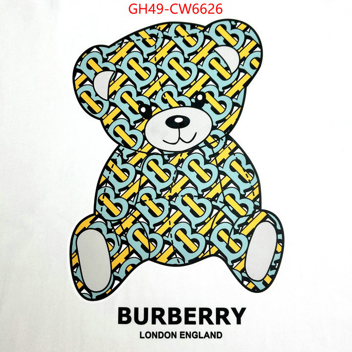 Clothing-Burberry,replica 1:1 high quality , ID: CW6626,$: 49USD