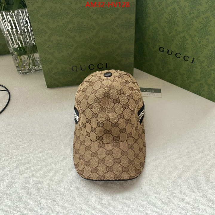 Cap (Hat)-Gucci,high quality 1:1 replica , ID: HV128,$: 32USD