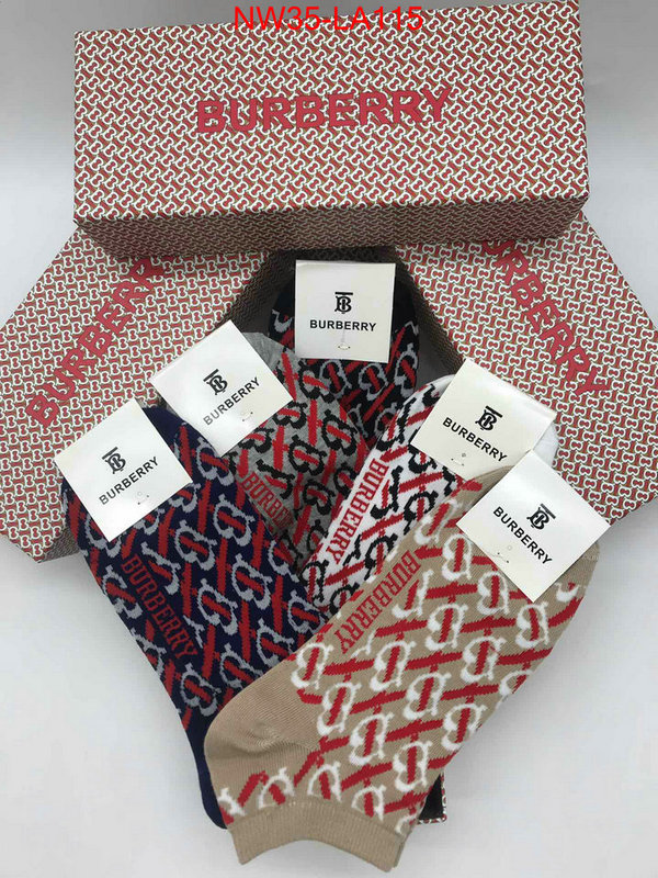 Sock-Burberry,the best , ID:LA115,$: 35USD