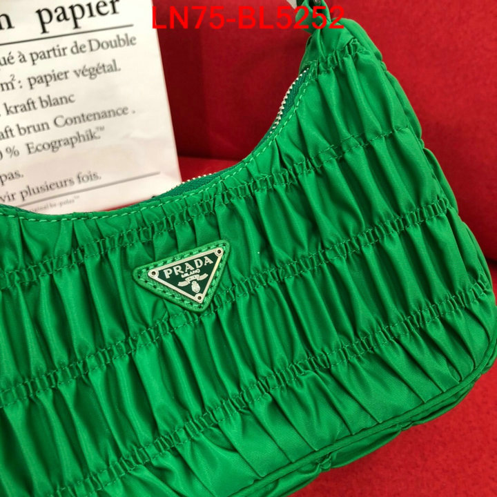 Prada Bags(4A)-Re-Edition 2000,designer high replica ,ID: BL5252,$: 75USD