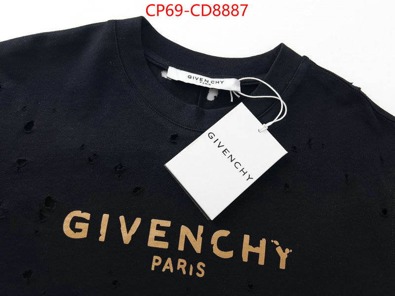 Clothing-Givenchy,2023 aaaaa replica customize ,ID: CD8887,$: 69USD