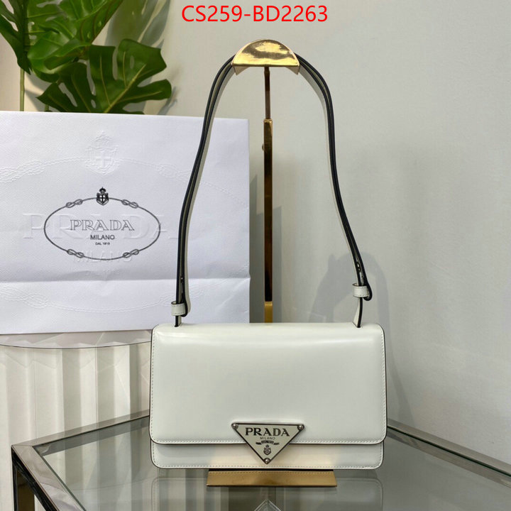 Prada Bags(TOP)-Diagonal-,ID: BD2263,$: 259USD