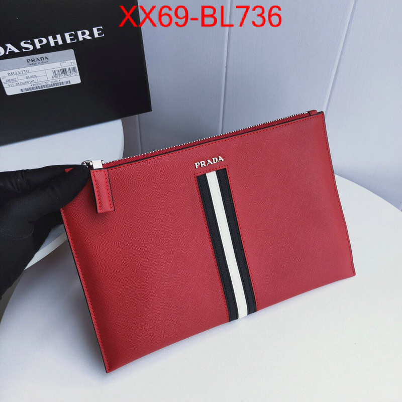 Prada Bags(TOP)-Clutch-,ID: BL736,$:69USD