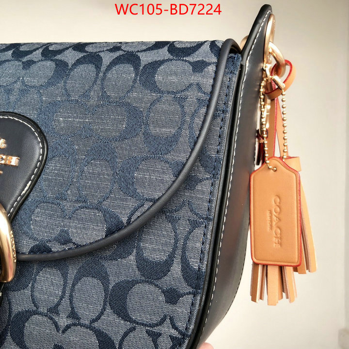 Coach Bags(4A)-Diagonal,only sell high-quality ,ID: BD7224,$: 105USD