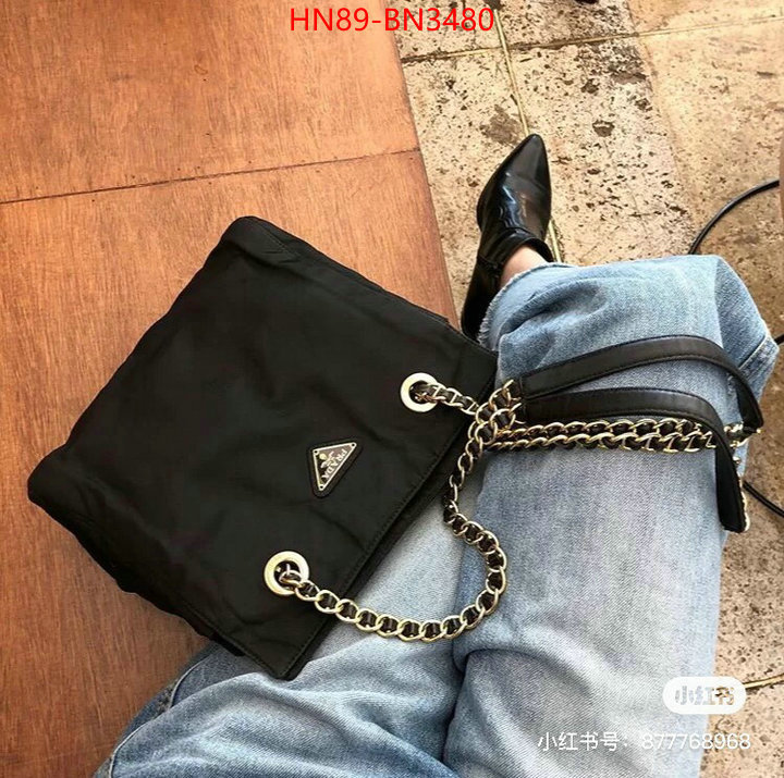 Prada Bags(4A)-Handbag-,buying replica ,ID: BN3480,$: 89USD