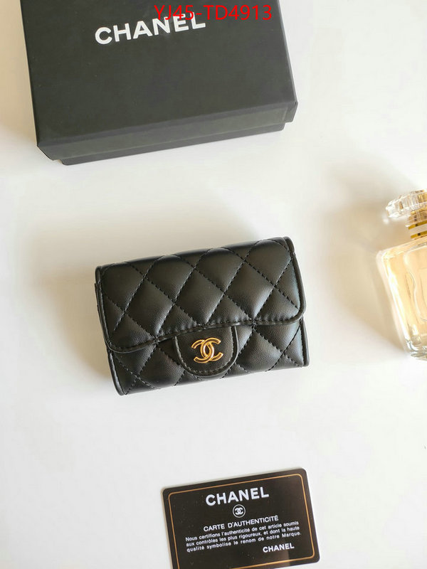 Chanel Bags(4A)-Wallet-,ID: TD4913,$: 45USD