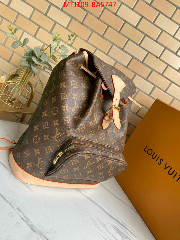 LV Bags(4A)-Backpack-,good quality replica ,ID: BA5747,$: 109USD