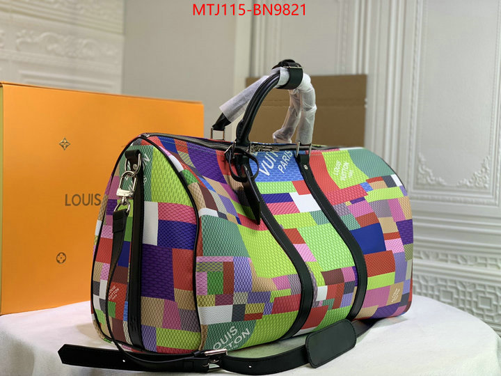 LV Bags(4A)-Keepall BandouliRe 45-50-,high quality ,ID: BN9821,$: 115USD