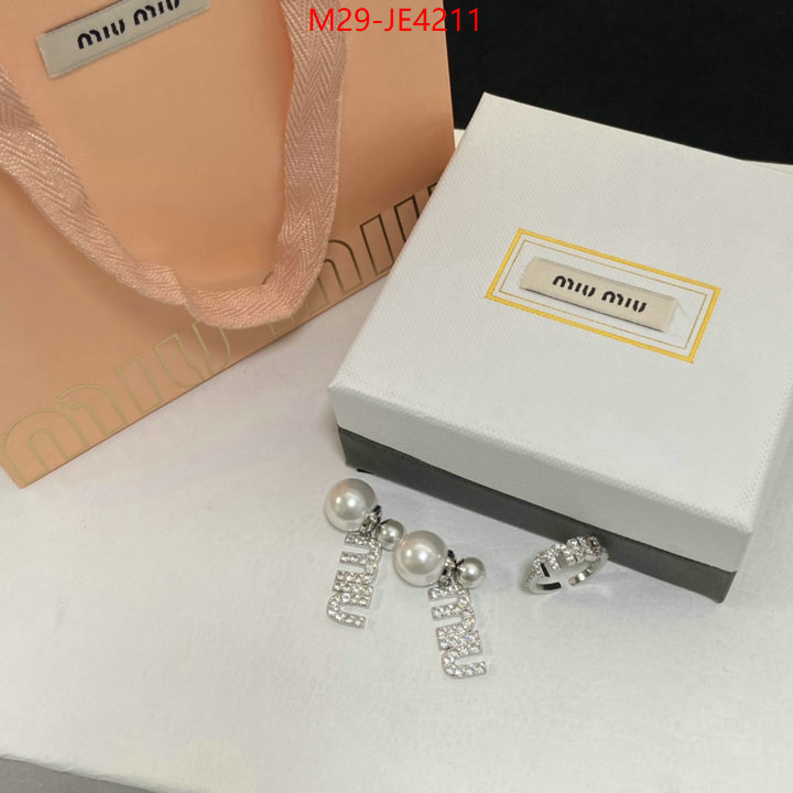 Jewelry-Miu Miu,what is a 1:1 replica , ID: JE4211,