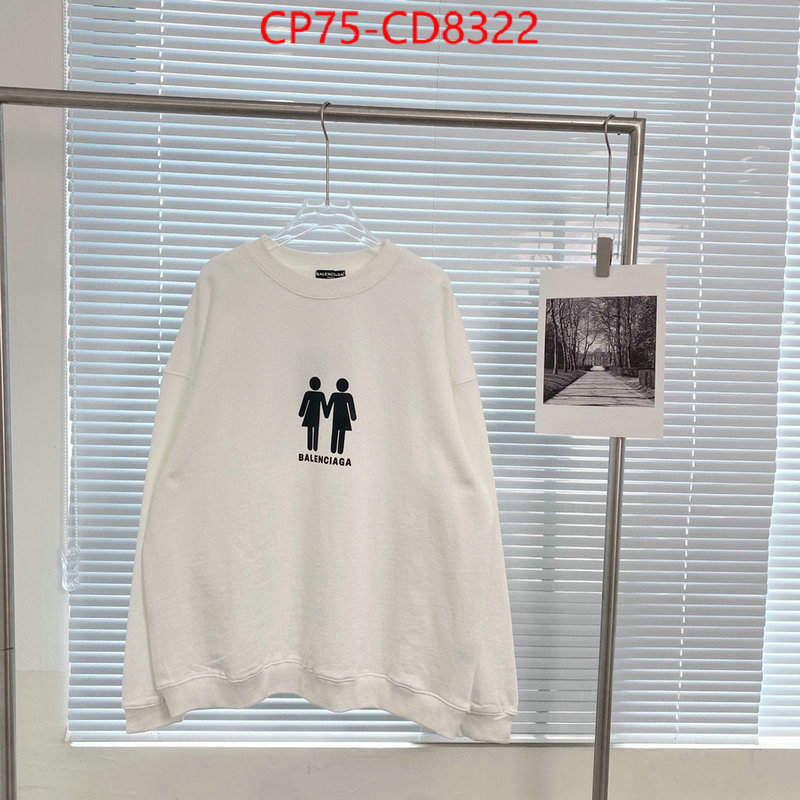 Clothing-Balenciaga,buy aaaaa cheap , ID: CD8322,$: 75USD