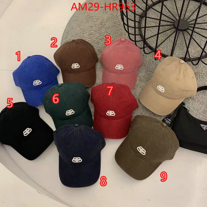 Cap (Hat)-Balenciaga,top quality website , ID: HR963,$: 29USD