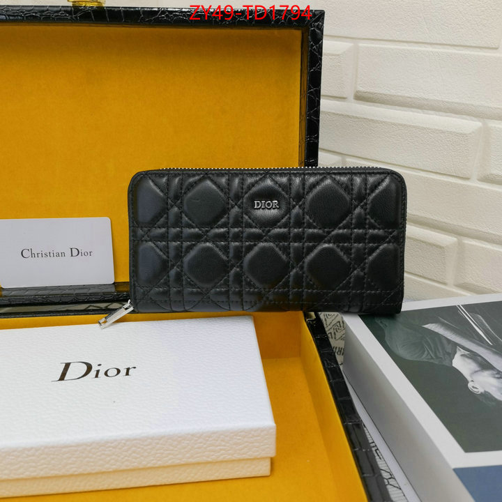 Dior Bags(4A)-Wallet-,ID: TD1794,$: 49USD