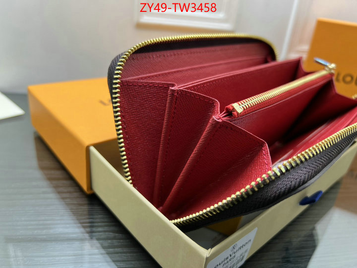 LV Bags(4A)-Wallet,wholesale 2023 replica ,ID: TW3458,$: 49USD