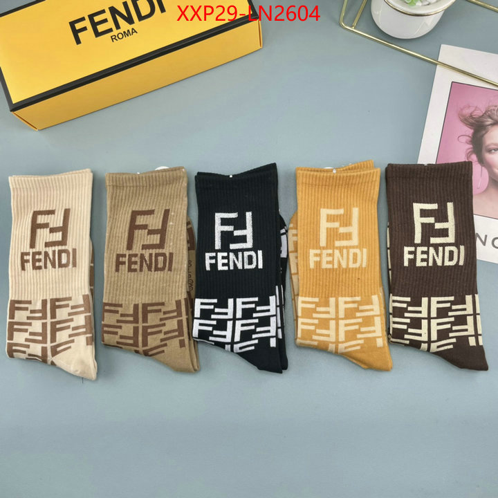 Sock-Fendi,shop the best high quality , ID: LN2604,$: 29USD