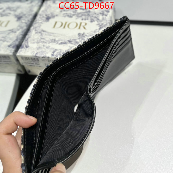 Dior Bags(TOP)-Wallet-,ID: TD9667,$: 65USD